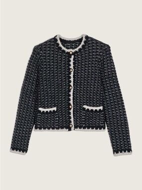 Ba&sh Bill Black & White cardigan - Women's size 1